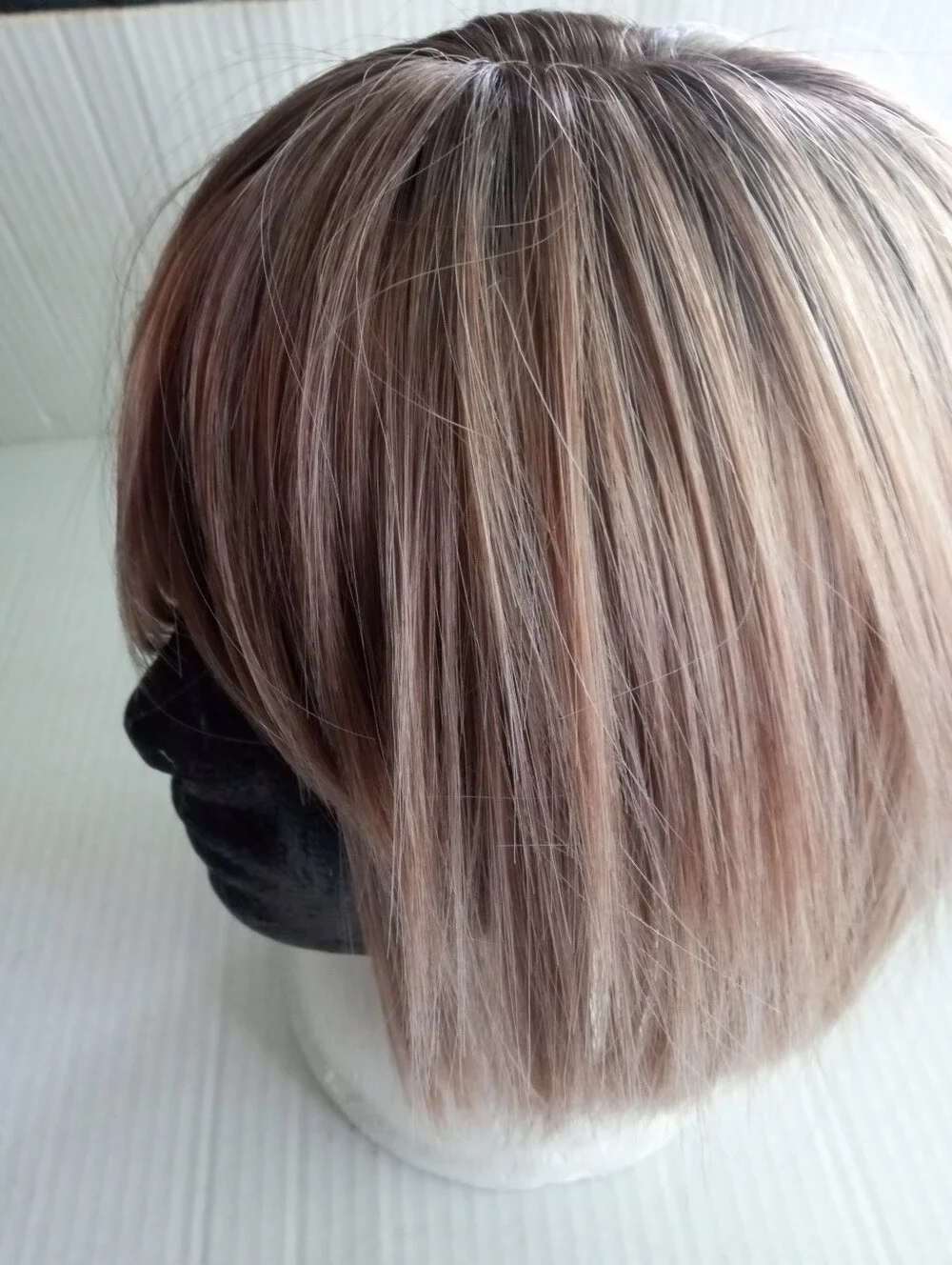 Clip-In Fringe Topper in Rose Brown Blend - Natural Volume